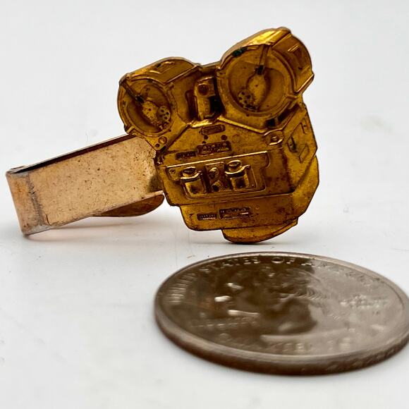 Vintage 50s 60s Navy Aerial Reconnaissance Camera Tie Clip Cold War Leavens Co - Picture 8 of 16